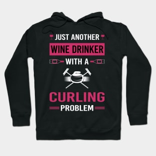 Wine Drinker Curling Hoodie